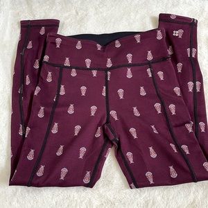 Sweaty Betty Ditsy Paisley 7/8 Reversible Leggings XS